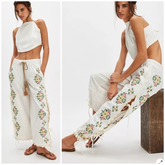Free People Pants - Free People Spring Breeze Tie Pants Size xs  read description